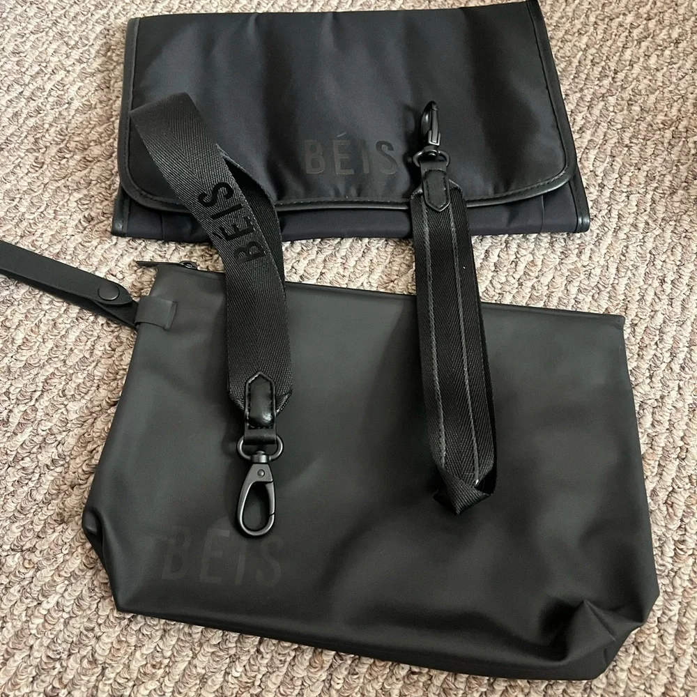 BEIS Black Baby Bag Backpack Tote